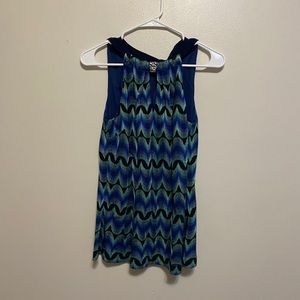 Etcetera PRINTED SILK BLEND TANK